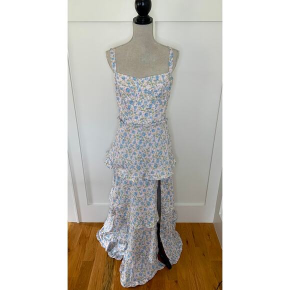 Show Me Your MuMu Dresses & Skirts - Show Me Your Mumu Lady Corset Dress in Charming Rose Size XL Floral Tiered Party